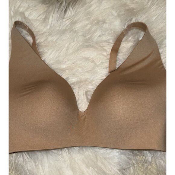 Gap Body Everyday Wire Free Bra Lightly Lined Womens 34D Beige New Nwt - Picture 3 of 6